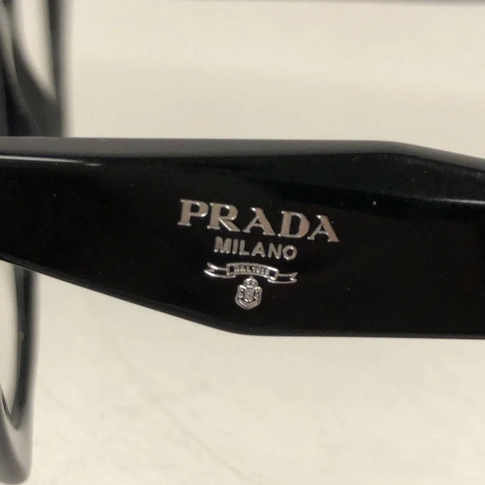 Prada (VPR 18W) Black Prescription Lens Glasses - Women's with Case & COA